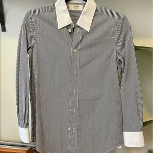 BRAND NEW!!! Never before worn Celine striped classic button down.